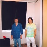 Мурат Насыров и работник Аудиостопа Андрей Быков в уже закконченной студии.